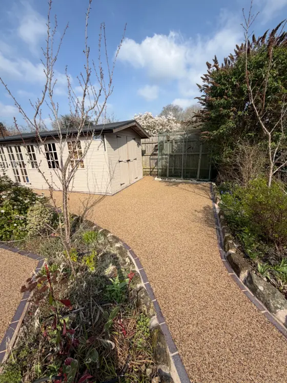 Resin bound patio